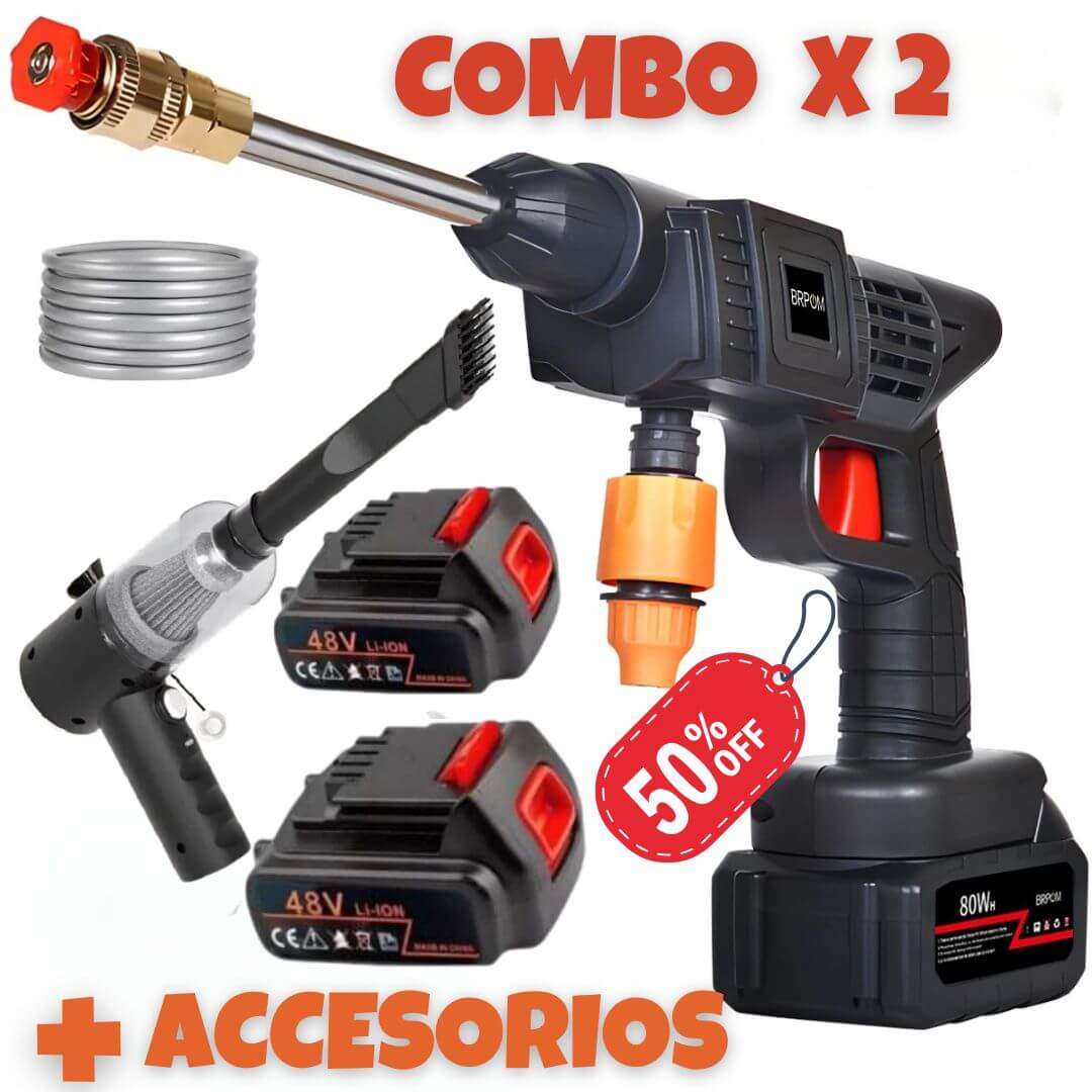 💥 Hidrolavadora inalámbrica 48V + Aspiradora 3 en 1 para carro💥