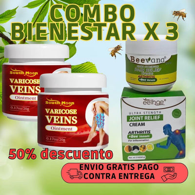 Combo Alivio Total Piernas Y Articulaciones – ¡Adiós a las Várices y al Dolor.