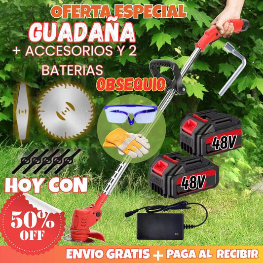 Guadaña Electrica Completa + accesorios 2 BATERIAS