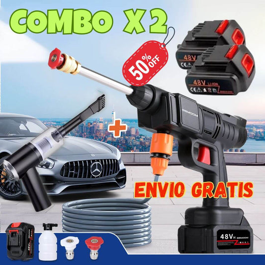 💥 Hidrolavadora inalámbrica 48V + Aspiradora 3 en 1 para carro💥