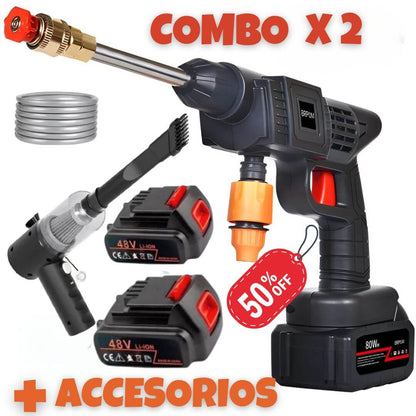 💥 Hidrolavadora inalámbrica 48V + Aspiradora 3 en 1 para carro💥